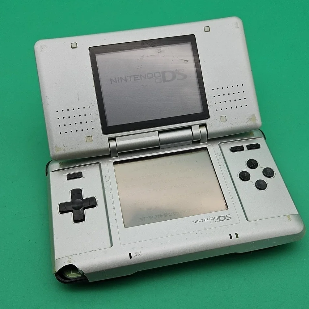 Nintendo DS Original NTR-001 Japanese Console Silver Tested Works‎